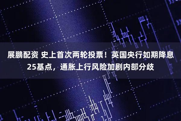 展鵬配资 史上首次两轮投票！英国央行如期降息25基点，通胀上行风险加剧内部分歧